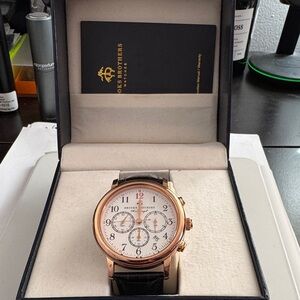 Brooks Brothers Rose Gold Chronograph Watch